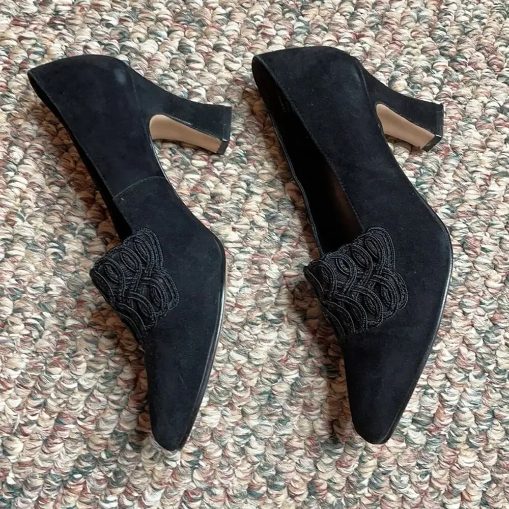Escapade leather black 3 inch heels - Picture 8 of 9